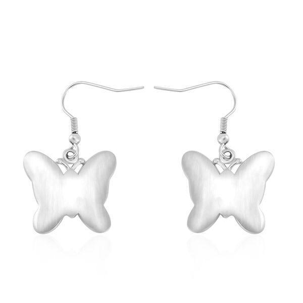 Schmetterlings-Ohrringe im Murano-Stil image number 5