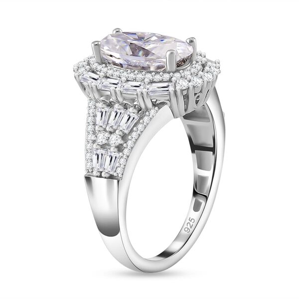 D'Joy Moissanit Ring und Anh&auml;nger mit 50cm Kette Oval image number 4