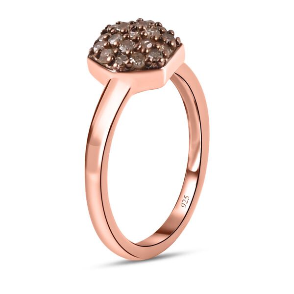 Natürlicher Champagner Diamant-Ring - 0,20 ct. image number 5