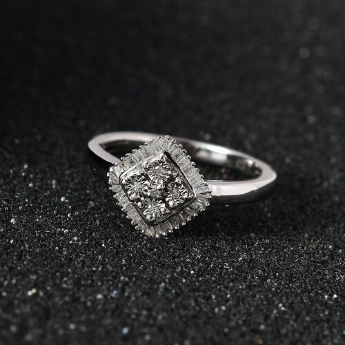 Weißer Diamant-Ring - 0,10 ct. image number 1