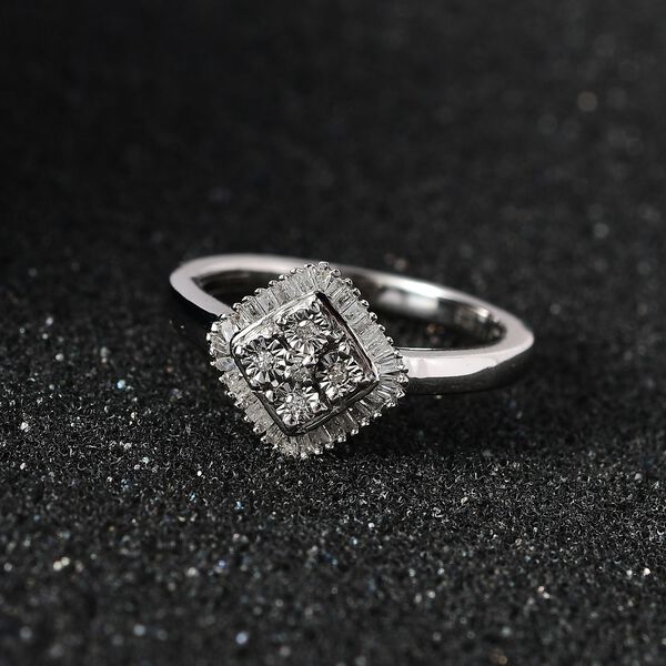 Weißer Diamant-Ring - 0,10 ct. image number 1