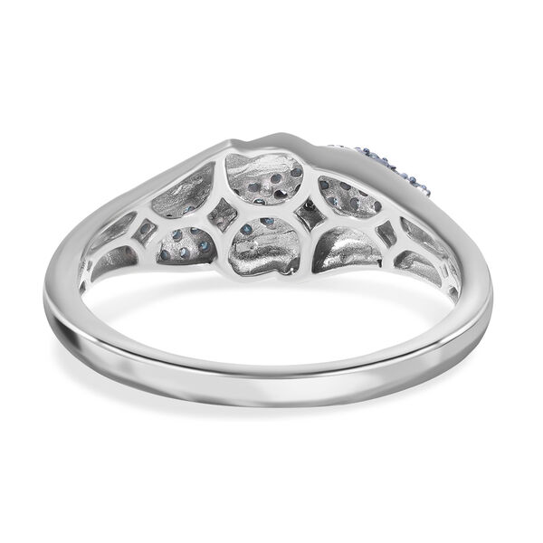 Blauer Diamant-Ring - 0,25 ct. image number 3