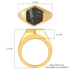 Meteorit Ring 925 Silber vergoldet  ca. 9,57 ct image number 6