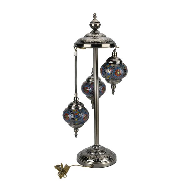 Mosaik Tischlampe mit Sockel