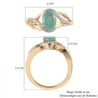 Grandidierit und Zirkon Ring 925 Silber vergoldet  ca. 1,43 ct image number 6