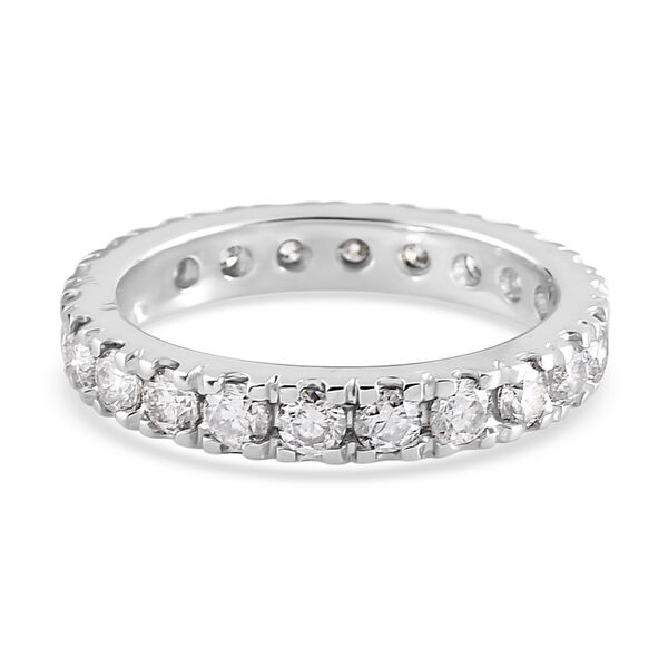 88 Facetten Moissanit-Ring, 925 Silber platiniert  ca. 1,32 ct image number 6