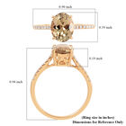 AAA Turkizit und weißer Diamant-Ring I1 G-H, zertifiziert und geprüft, 585 Gelbgold  ca. 2,15 ct image number 5
