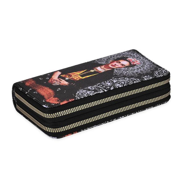 Frieda Kahlo Brieftasche mit doppeltem Rei&szlig;verschluss und RFID-Schutz image number 12