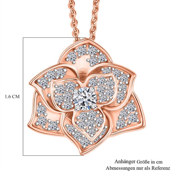 LUXURIANT SI-GH Labor Diamant Anhänger mit 45cm Kette - 0,50 ct. image number 7