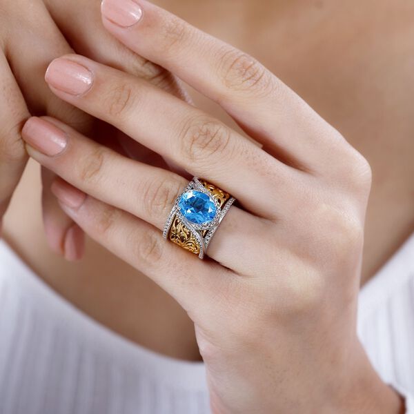 2er-Set- Karibik Quarz Ringe - 3,30 ct. image number 3