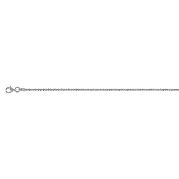 Italienische Funkelkette, ca. 50 cm, 925 Silber ca. 4,00g