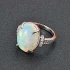RHAPSODY AAAA äthiopischer Opal und Diamant-Ring in 950 Platin image number 1