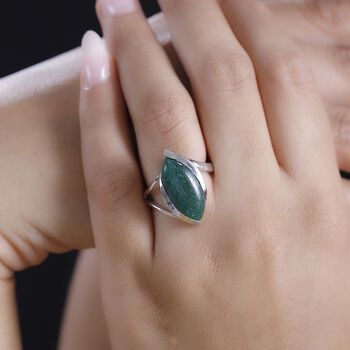 Gr&uuml;ner Aventurin Ring - 8,02 ct.