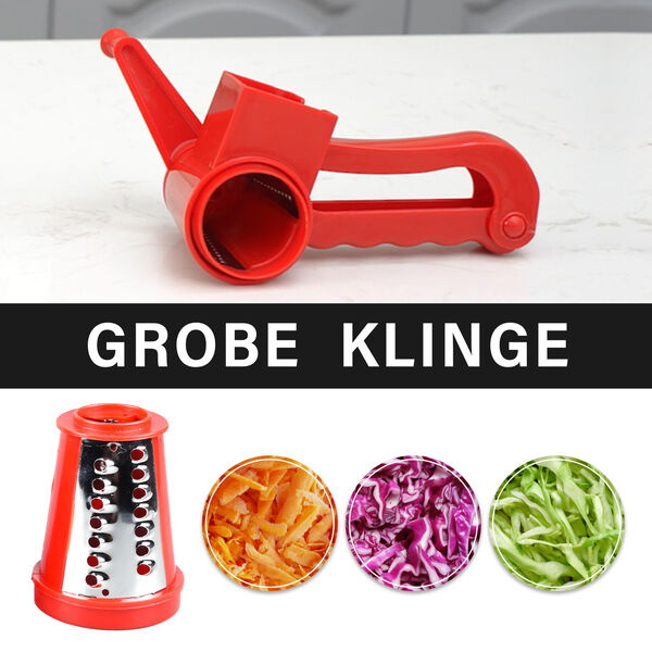 Mini Obst- und Gemüseschneider mit 3 Klingen, Rot image number 6