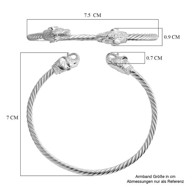 925 Silber Armreif ca. 19 cm ca. 10,83g image number 5