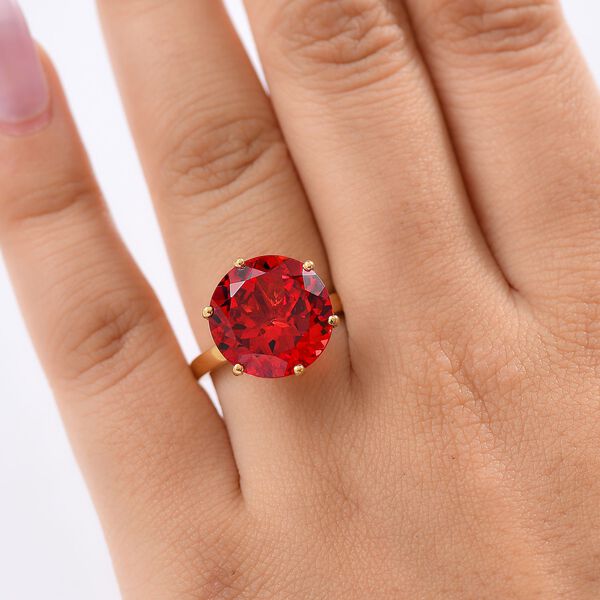 D'Joy Labor Padparadscha Saphir Ring - 13,12 ct. image number 2