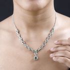AAA Natürliche, italienische Vesuvianit Halskette ca. 45 cm 925 Silber platiniert ca. 7.06 ct image number 2