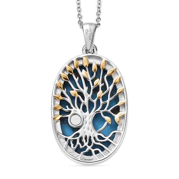 EverTrue blauer Türkis Anhänger mit 50cm Kette - 29 ct. image number 5