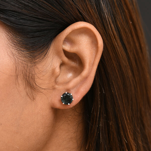 Alexandrit Triplett Quarz Ohrringe - 4,36 ct. image number 2