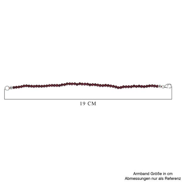 Rotes Granat 19cm Armband - 16 ct. image number 5