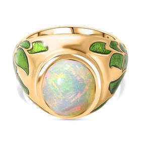 AA natürlicher, äthiopischer Welo Opal-Ring - 3,37 ct.
