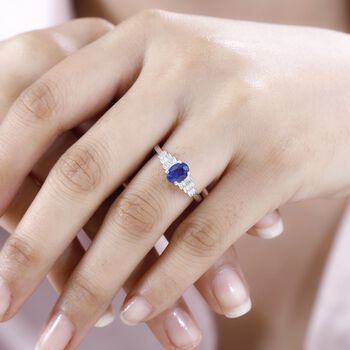 Masoala Saphir und Diamant Ring - 1,33 ct.