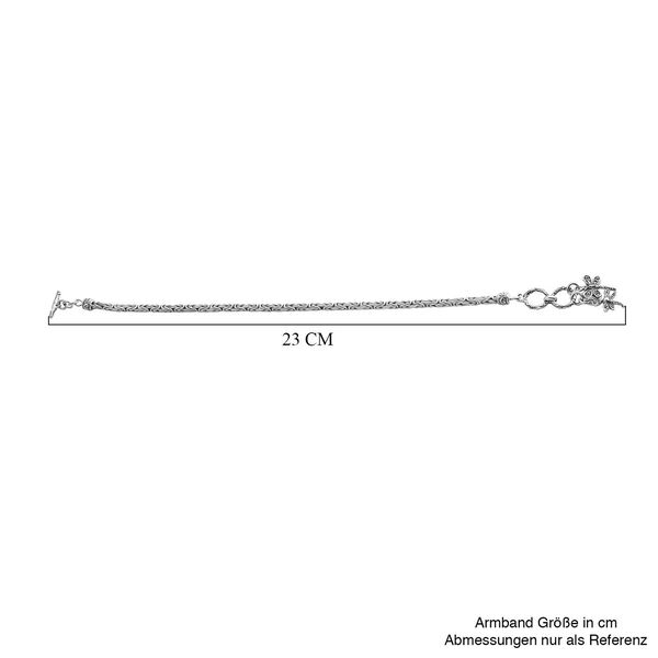 Royal Bali Kollektion- Armband mit Libellen-Charme in 925 Silber, 20cm image number 5