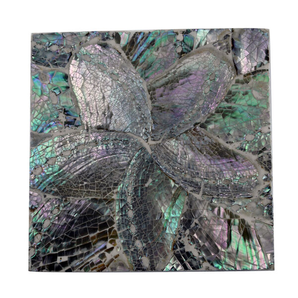 4er-Set Abalone Untersetzer mit Halter, Gr&uuml;n image number 2