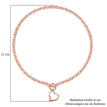 Legierung Std Rose Halskette ca. 52 cm ca. 43,50g
