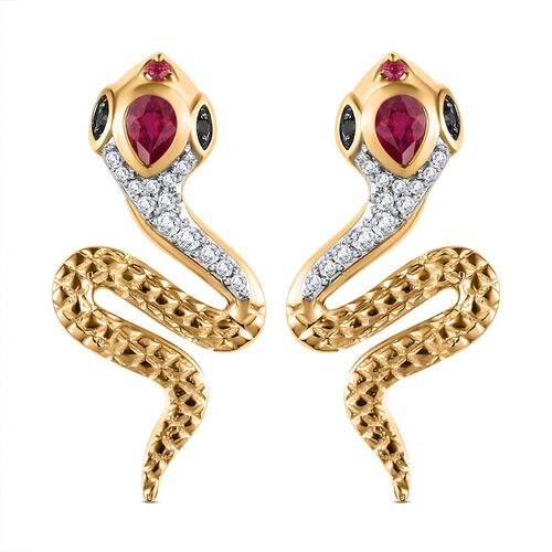 GP Trionfo Kollektion - Afrikanische Rubin und Multi-Edelstein-Ohrringe - 0,81 ct. image number 0