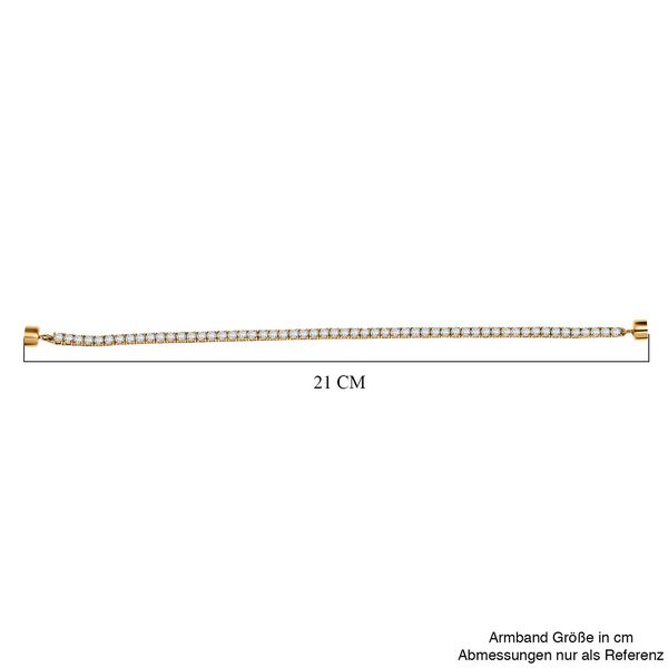 D'Joy Moissanit 19cm Armband, 925 Silber 750 Gelbgold Vermeil - 5,36 ct. image number 4