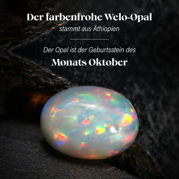 AAAA Nat&uuml;rlicher, &auml;thiopischer Welo Opal Ring in 950 Platin - 5,27 ct. image number 4