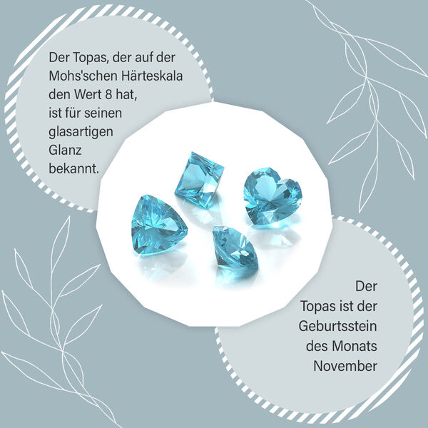 Infinity blaue Topas-Inside-Out-Creolen image number 7