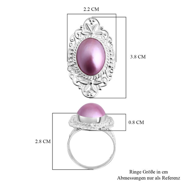 D'Joy Royal Bali - Rosa Mabe Perle Ring image number 6