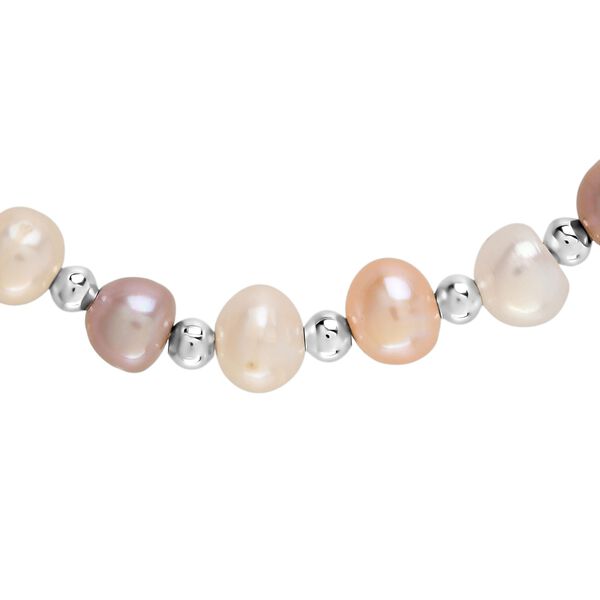 Mehrfarbiges Süßwasserperle 15,85+3,5cm Armband image number 4