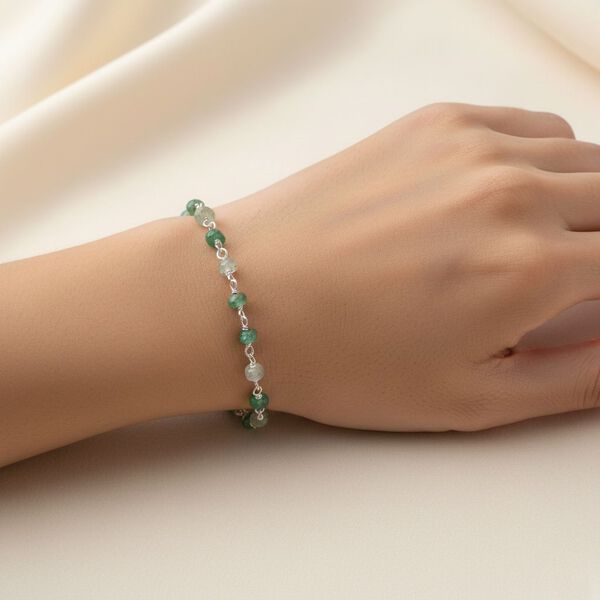 Socoto Smaragd Armband ca. 19 cm 925 Silber ca. 6,00 ct. image number 2