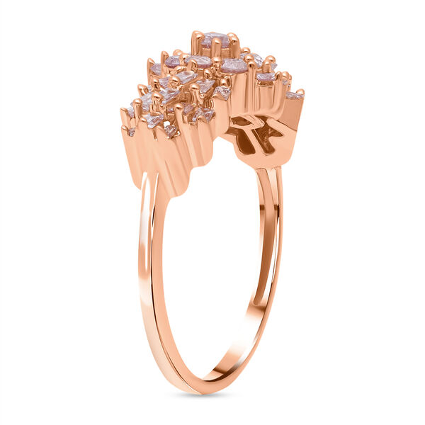 LUXORO SGL zertifizierter I1 G-H Diamant Ballerina-Ring in 585 Gold - 1 ct. image number 4