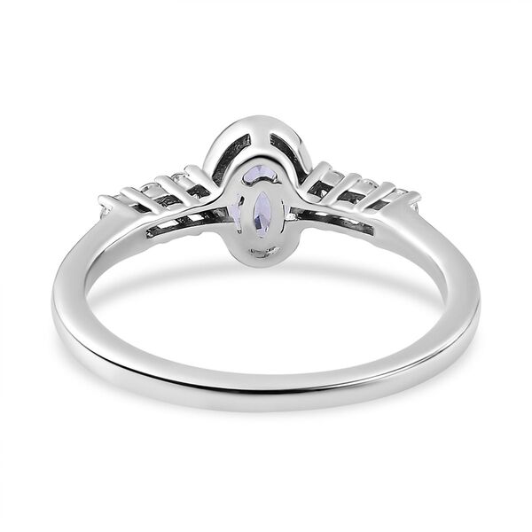 Tansanit und Zirkon Ring - 0,62 ct. image number 5
