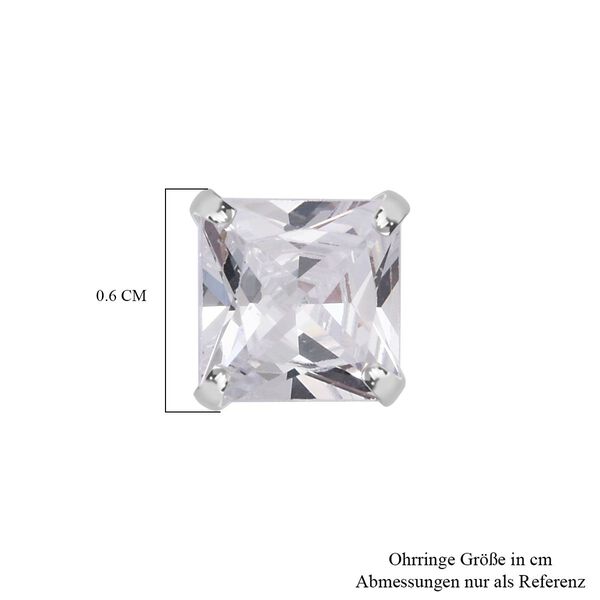 3er Set AAA Wei&szlig;er Zirkonia Ohrstecker im Schmuckset, 925 Silber image number 3