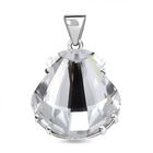 J Francis gefertigt mit SWAROVSKI Weißer Swarovski Kristall Anhänger 925 Silber rhodiniert