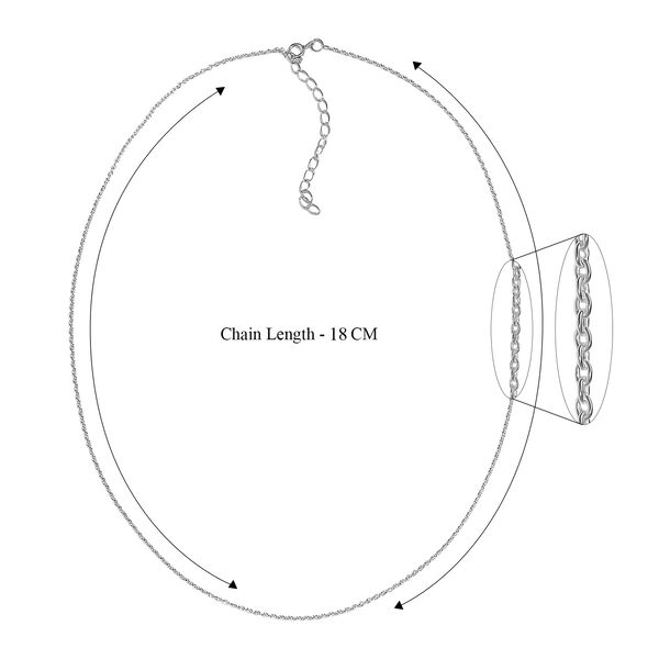 Singapurkette, 925 Silber, ca. 45 cm + 5 cm Extender, ca. 2,16g image number 6