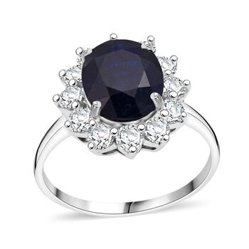 D'Joy Masoala Saphir und Zirkon Ring - 6,46 ct.