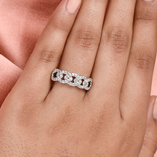 Moissanit Ring- 0,38 ct. image number 3