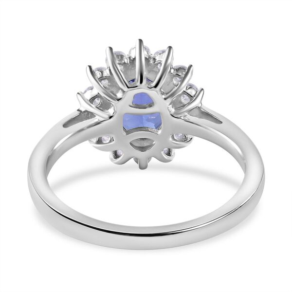 Tansanit und Moissanit Ring - 1,76 ct. image number 4