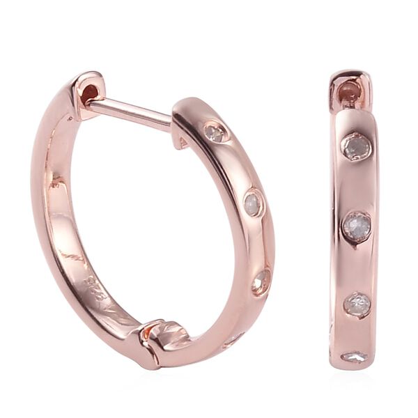 Diamant-Creolen in Silber image number 0