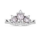 Lustro Stella Weißer Zirkonia Ring 925 Silber rhodiniert (Größe 17.00)