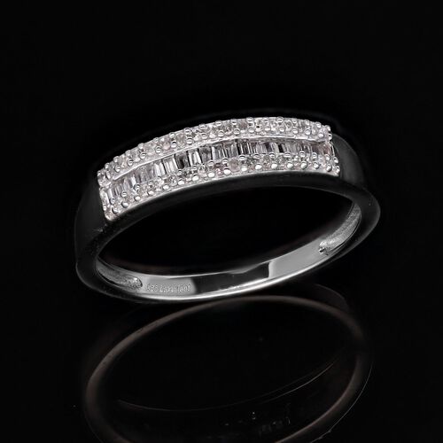 LUXURIANT DIAMOND- SI-GH Labor Diamant Ring, 925 Silber rhodiniert - 0,22 ct. image number 1