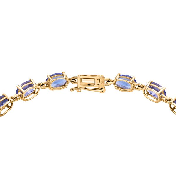 AAA Tansanit Armband in 585 Gelbgold, 19cm - 9,45 ct. image number 3