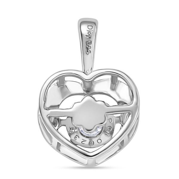 D'Joy Moissanit Anhänger, 925 Silber platiniert - 0,43 ct. image number 5