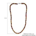 Mehrfarbig Edelsteine Halskette 50 cm Lange 925 Silber ca. 100,00 ct image number 2